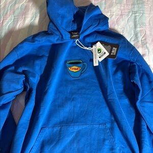 Royal Blue Tired hoodie so XL